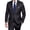 Black, variant on i·FineLong Slim-Fit Two-Piece Suit for Men: Versatile Jacket & Pants for Business Meetings, Weddings & Parties