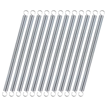 12Pcs Small Extension Spring Stainless Steel Mechanical Springs with Hook Ends