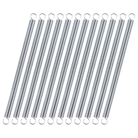 12Pcs Small Extension Spring Stainless Steel Mechanical Springs with Hook Ends