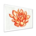 thumbnail image 2 of Designart 'Ancient Detail of A Orange Lotus' Traditional Framed Art Print, 2 of 4
