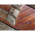thumbnail image 4 of Ambesonne Boho Quilted Bedspread Set 3 Pcs, Wooden Timber Door Key, King Size, Chocolate Brown, 4 of 5