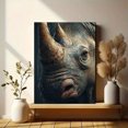 thumbnail image 6 of Realistic Rhino Portrait Canvas Print, Wall Art for Living Room, Bedroom, Office, Hallway, Study, 6 of 8