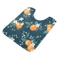 thumbnail image 7 of Yayeee Bath Rug for Bathroom Floor Non Slip Contour Fluffy Soft Absorbent Mat, 20"x24", Blue Oranges, 7 of 7