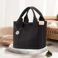 thumbnail image 6 of Woman Small Tote Bag Shopping Bag Size 9x5.9x8.6inch Top Handle Bag Large Capacity for Working, Dating, Beach and Weekend Shoulder Bag Black, 6 of 9