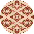 thumbnail image 1 of Ahgly Company Machine Washable Indoor Round Transitional Khaki Gold Area Rugs, 3' Round, 1 of 7