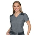 thumbnail image 1 of Med Couture Touch Women's V-Neck Tuck In Scrub Top [XS - 3XL], 1 of 4