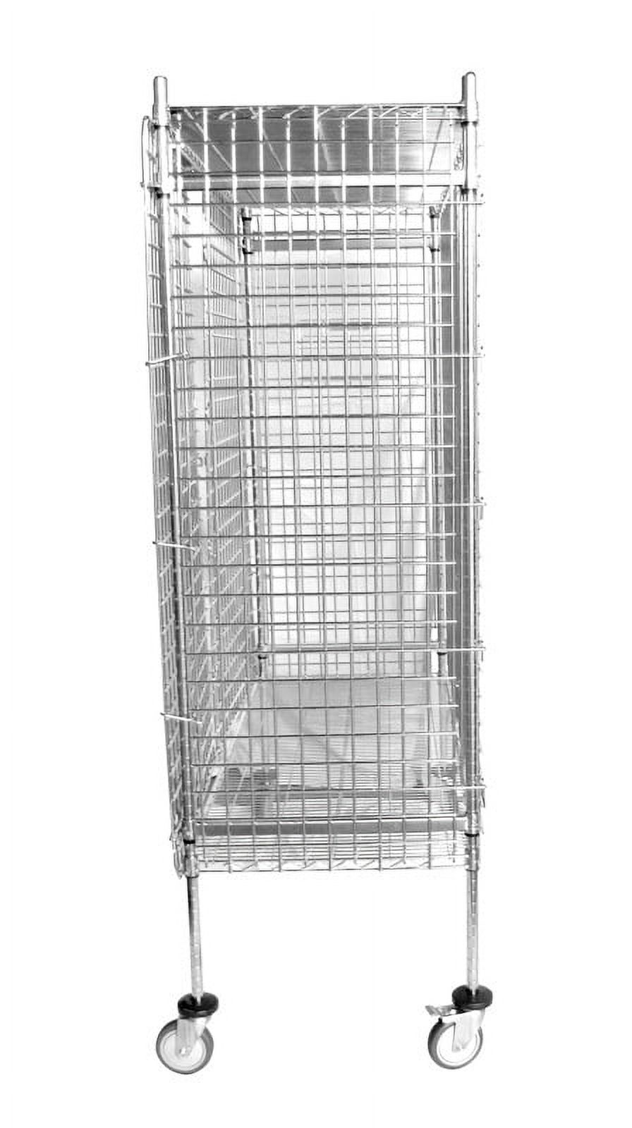24" Deep x 60" Wide x 69" High Mobile Freezer Security Cage with 3 Interior Shelves - image 2 of 5