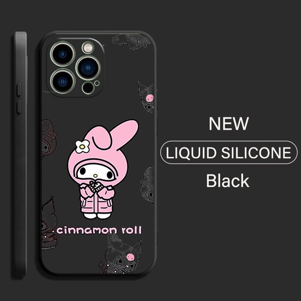 Funda de teléfono Hello Kitty Kuromi para Funda iPhone 13 12 11 Pro Max Mini X XR XS Max 6 6s 7 8 Plus funda de silicona líquida xuanjing unisex