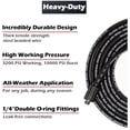 thumbnail image 4 of Heavy Duty 1/4" x 20' Pressure Washer Extension Hose | 3200 PSI | Steel Wire Braided | M22-15 Connections | Kink Resistant, 4 of 4