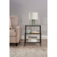 thumbnail image 5 of Hillsdale Harlan 3-Tier Tempered Glass and Metal End Table in Black, 5 of 5