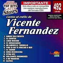 Karaoke Top Hits Latin Stars 492 Vicente Fernandez