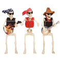 thumbnail image 3 of Esqueleto De Resina Para Tocar La Guitarra, Decoración De Halloween, Banda Oscilante De Pirata, Adornos De Esqueleto Para Sala De Estar Y Oficina Inevent EL018151-01, 3 of 5
