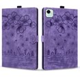 thumbnail image 2 of FJLBDE Case for Honor Pad X9a/Honor Pad X9 Pro 11.5 inch with Stand, Card Slot, Embossed Cat PU Leather Cover, Purple, 2 of 7