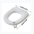 thumbnail image 3 of Btomtd Toilet Seat Cover,Household Toilet Seat Cushion Universal Use Plush Toilet Seat Cover Winter Season Thickening And Warm Washable Toilet Seat Cushion With Handle, 3 of 6