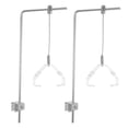 thumbnail image 2 of UEETEK 2Pcs Silver Aluminum Alloy Aquarium Light Stand Adjustable Height for Fish Tanks, 2 of 6