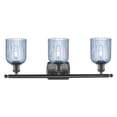 thumbnail image 2 of 516-3W-OB-G559-5BL Innovations Lighting Bridal Veil - 3 Light Bath Vanity-10 Inch Tall and 25 Inch Wide-Oil Rubbed Bronze Finish-Princess Blue Glass, 2 of 2