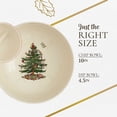 thumbnail image 7 of Spode Christmas Tree Tartan Tiered Chip and Dip Serving Set - 2-Piece Festive Holiday Entertaining Collection - Tartan Plaid Border, Porcelain - Dishwasher, Microwave, Oven, Freezer Safe, 7 of 7