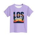 thumbnail image 5 of EGNMCR T-shirt Imprimé à Manches Courtes pour Enfants Col Rond Manches Courtes Décontracté Polyvalent pour Filles Haut en polyester, 5 of 5