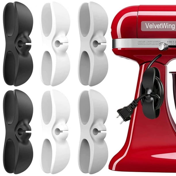 Organizador de cables para electrodomésticos de cocina poético, juego de 6, soportes para cables con envoltura de silicona, para crear una sinfonía de orden en medio de tu sinfonía culinaria