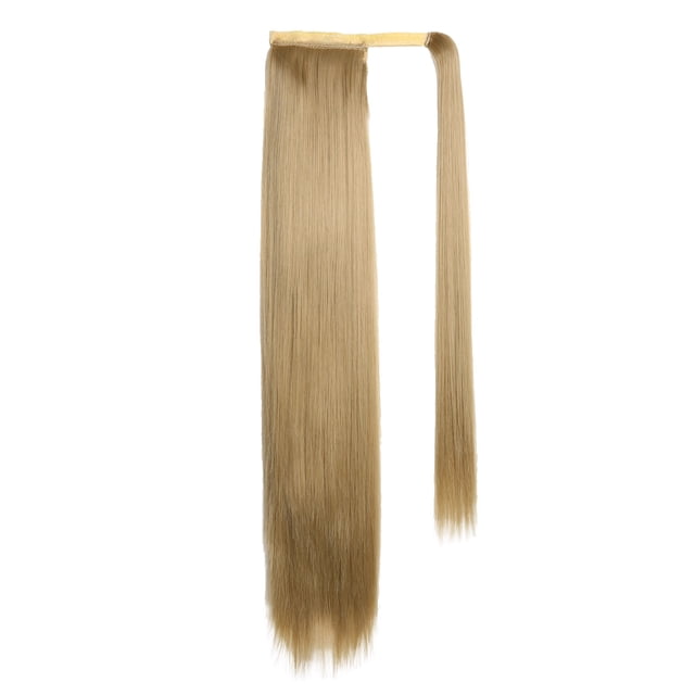 TopLLC Perruques 24 Pouces Fibre Chimique Extension de Cheveux Pièce Longue Cheveux Raides Ruban de Perruque Fibre Chimique Pièce Queue de Cheval Perruque Coiffure DIY