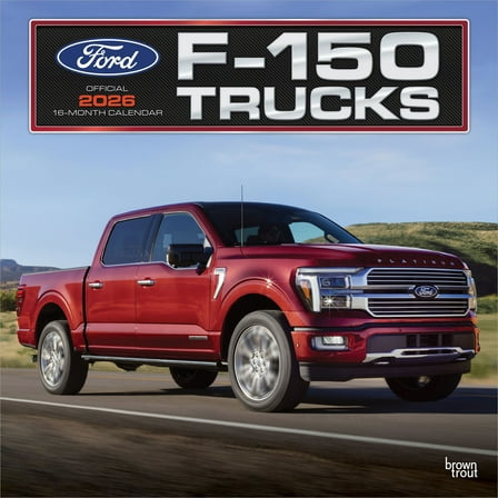 Ford F150 Trucks OFFICIAL | 2026 12x24" (Hanging) Wall Calendar | Plastic-Free