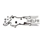 thumbnail image 1 of Pegatinas de pared de escalada con ayuda de perro de dibujos animados para decoración del hogar de habitación de niños, 1 of 1