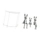 thumbnail image 5 of Mesita de noche de acrílico,Mesa auxiliar de acrílico transparente Mesa auxiliar transparente en capas,Escultura de figura,Estatua sentada Figura Escultura Adorno,Estatuas de conejos en, 5 of 8