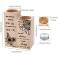 thumbnail image 2 of Wooden Candle Holders Gift Set of 2 Heart Candlestick Stand with Sunflowers Tealight Candle Holder for Birthday Valentines Anniversary Home Table Decor 3.5x4.7inch Material Wood, 2 of 7