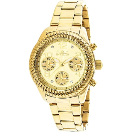 Invicta Women's Angel 20266 Gold Stainless-Steel Japanese Chronograph Fashion Watch