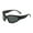 Dark Green, variant on Men Sunglasses Nose Masked Shades Fashion Hip Hop Street Black Lens
