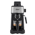 thumbnail image 1 of Oster® Cafetera de Vapor para Espresso y Cappuccino, Capacidad de 4 Espressos por Ciclo, Jarra de Vidrio, Potente Tubo de Vapor para Espumar la Leche, Negro, 1 of 9