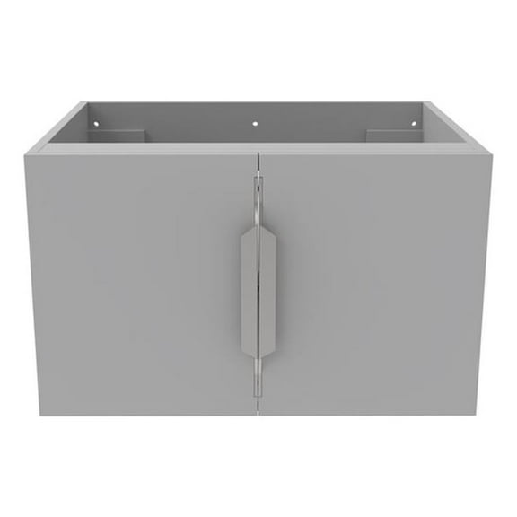 Alpine 24" Wood Floating Vanity Base with Drawers in Gray