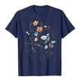 thumbnail image 4 of Sexlip Womens Swimsuit Set Vibrant Floral Print Cover Up Design Crew Neck Short Sleeve Casual Silhouette Sun Protection Fabric for Beach Wear Blue XL, 4 of 4