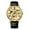 Gold Shell Gold Surface Black Belt, variant on Men's Fully Automatic Mechanical Watch, Luminous Watch, Skeleton Tourbillon Mechanical Watch, Waterproof Mechanical Watch, Trendy Men's Wristwatch