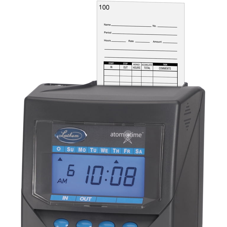 Compumatic Time Recorders Time Recorder Cards 500 Pack TOPS Job Time Cards – 2-Sided, 3.5” X 8.5 ...