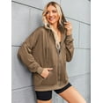 thumbnail image 6 of Zeagoo Womens Zip Up Hoodies Long Sleeve Lightweight Fall Oversized Casual Sweatshirts Jacket with Pocket, 6 of 6