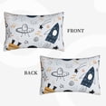 thumbnail image 4 of Fotbe Cartoon Planets Pillow Cases - Envelope Closure - Luxury, Extra Soft, Cooling Pillow Covers - Wrinkle, Fade, Stain Resistant-14"x20", 4 of 9
