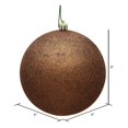 thumbnail image 2 of Vickerman N592076DG Boule de Noël 8 Po. Moka Pailletée avec Capuchon Percé, 2 of 3