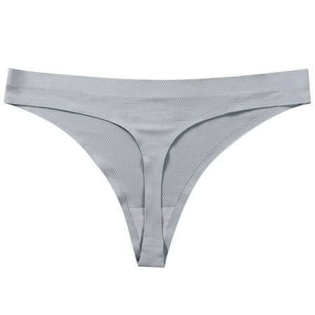 Yuhangmm Women s Panties Women Breathable Soild Ladies Thong Panty Underwear Japanese Bikini Panties