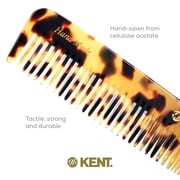 Kent 6T Fine Tooth Comb and Wide Tooth Hair Comb, Handmade Styling Comb for Hair Care, Barber Combs, Beard Combs For Men, Hair Styling Grooming Hair Combs for Men, Women and Kids