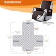 thumbnail image 3 of KINCAM Waterproof Recliner Chair Covers, Non-Slip Recliner Protector with Side Storage Pocket Washable Furniture Cover,Chocolate 23.6", 3 of 8