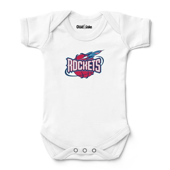 Newborn & Infant Chad & Jake White Houston Rockets Hardwood Classic Bodysuit