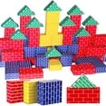 thumbnail image 1 of Juego de bloques de construcción Junkin de cartón Jumbo de 48 piezas, 1 of 7