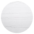 thumbnail image 3 of Maklaine Round Marble Top Coffee Table in White and Charcoal, 3 of 7