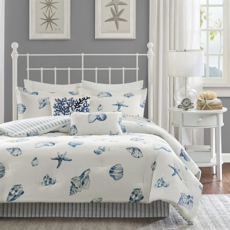 Harbor House Beach House California King Comforter Set, Blue - Walmart