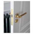 thumbnail image 6 of Soild Brass Mute Door Lock Lever Set, Interior Black Walnut Door Lock Handle, Anti-theft Gate Lock Furniture Hardware For Bedroom
--------
,Long Lasting, 6 of 7