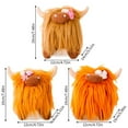 Adorable Plush Long Haired Cow Plush Toy Decoration Furry Material Soft