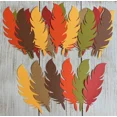 thumbnail image 2 of Feather Cutouts Fall Color School Bulletin Board Decorations Holiday Table Decor, 2 of 2