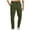 Army Green, variant on Mens Dress Pants Slim Straight Fit Chino Pants Basic Solid Business Casual Pants Elastic Waist Comfy Trousers with Pockets Army Green M