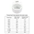 thumbnail image 2 of Uxcell G Pipe Fitting Cap Female Thread Hose Connector for Garden and Outdoor Water Pipes End 10Pcs White G3/4, 2 of 5